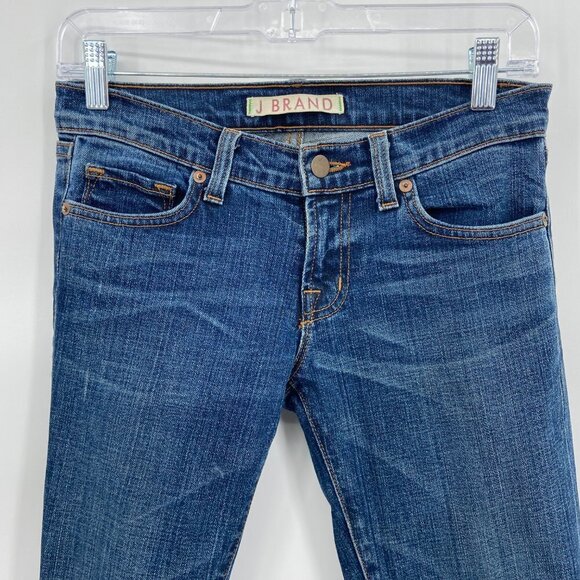 J Brand Pencil Leg Raw Hem Denim Blue Casual Jeans Size 25 - Picture 4 of 9